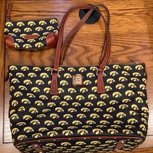 Iowa hawkeye dooney & bourke tote and bag bundle